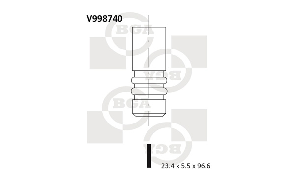 BGA V998740 Exhaust Valve
