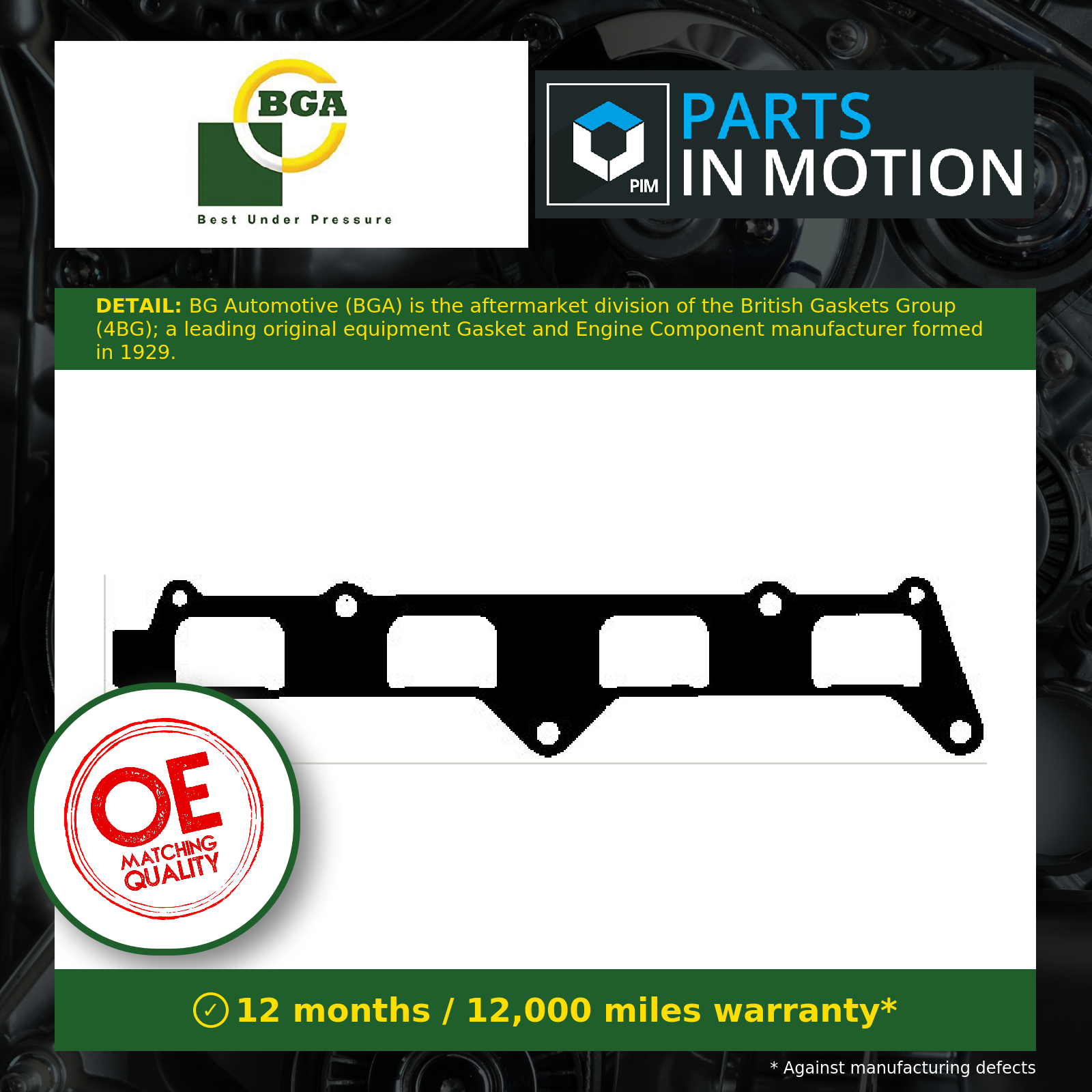 BGA Inlet Manifold Gasket MG8567 [PM120480]