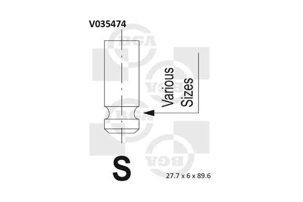 BGA V035474 Inlet Valve