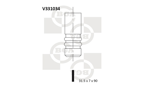 BGA V331034 Exhaust Valve