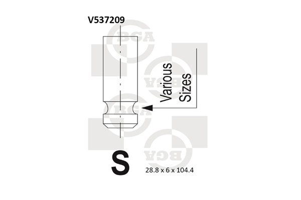 BGA V537209 Inlet Valve