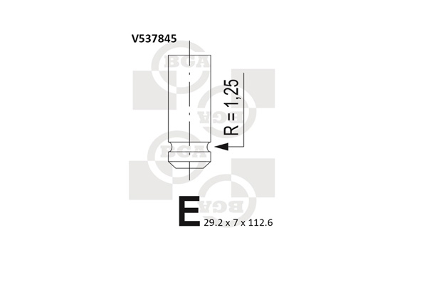 BGA V537845 Exhaust Valve