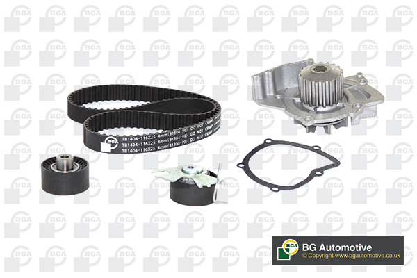 Kit De Courroies Crantées GAT K015341XS - Compatible Ford (courroie De Distribution)