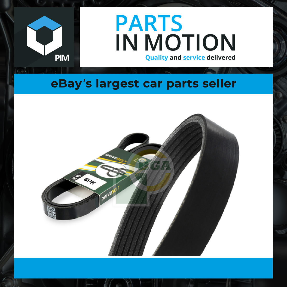 BGA 6 Rib Multi V Drive Belt 6PK1870 [PM1584694]