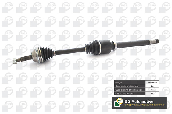 BGA DS2342R Drive Shaft