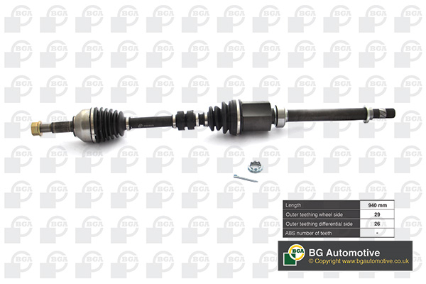 BGA DS6315R Drive Shaft