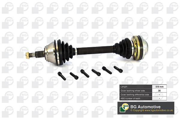 BGA DS9625L Drive Shaft
