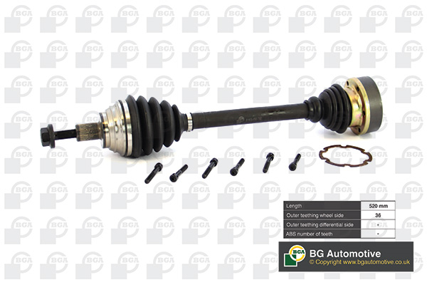 BGA DS9634L Drive Shaft