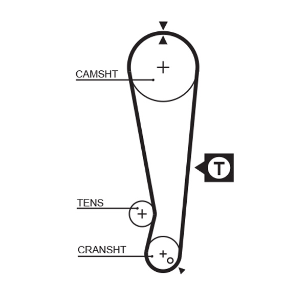 Gates 5105 Timing Belt