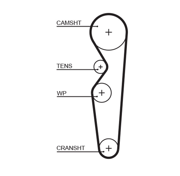 Gates 5138 Timing Belt