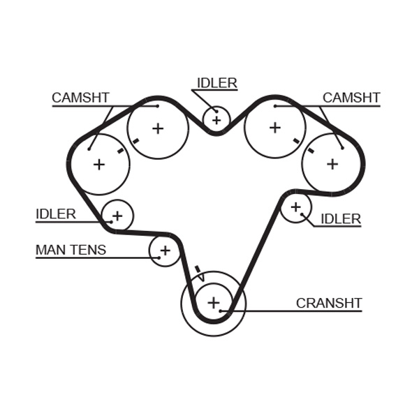 Gates 5475 Timing Belt