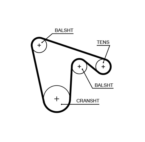 Gates 5620XS Balance Shaft Belt