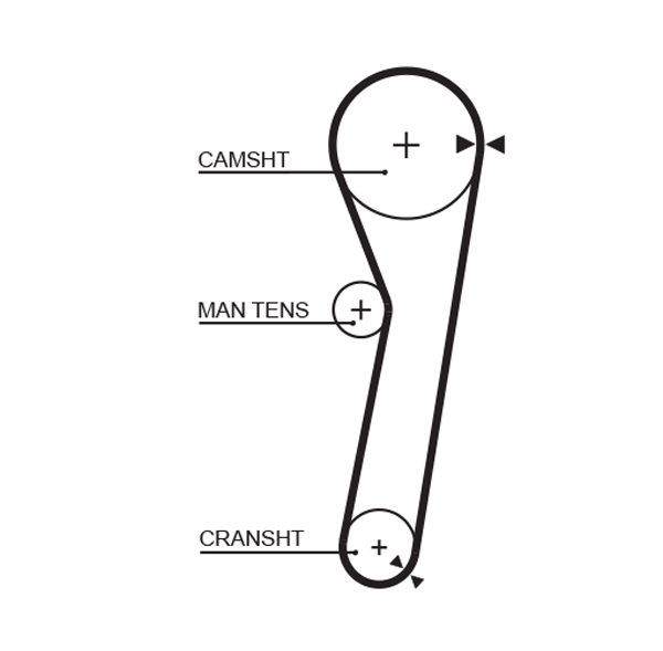 Gates 5260XS Timing Belt
