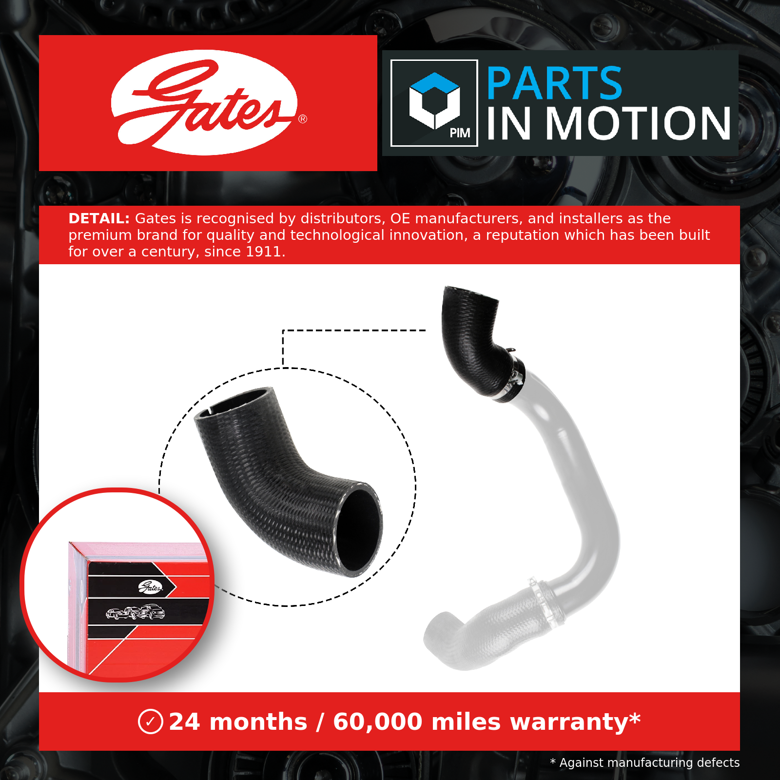 GATES-OE 09-0499 Charge Air Hose for FIAT - Image 11