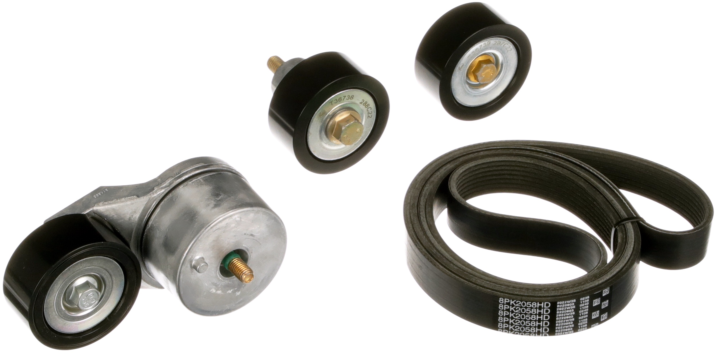 Gates K018PK2058HD Drive Belt Kit