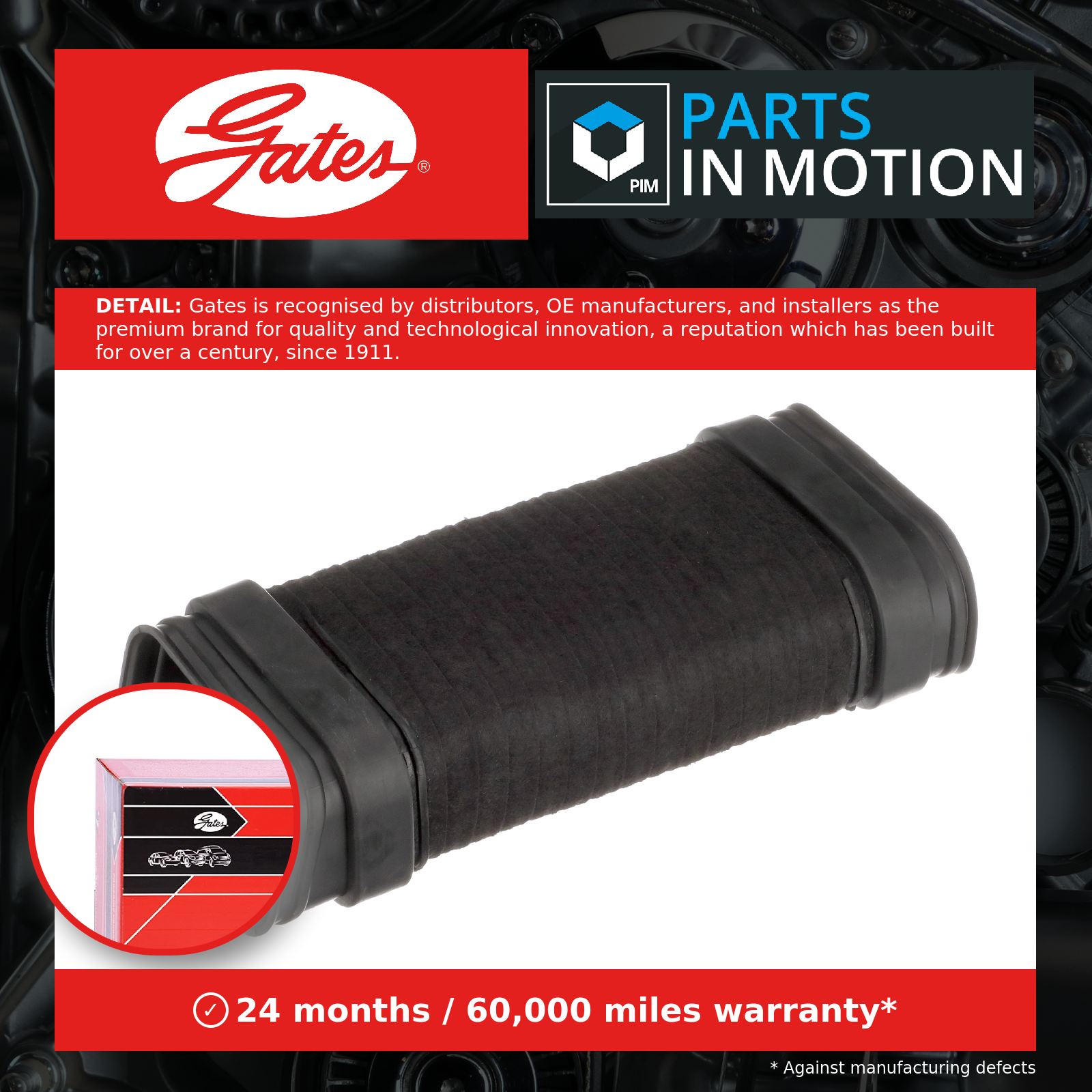 2x ✅Fits GATES GATANTK1115 Hose, air supply GATANTK1115 Intercooler ⭐UK Seller⭐ - Image 9