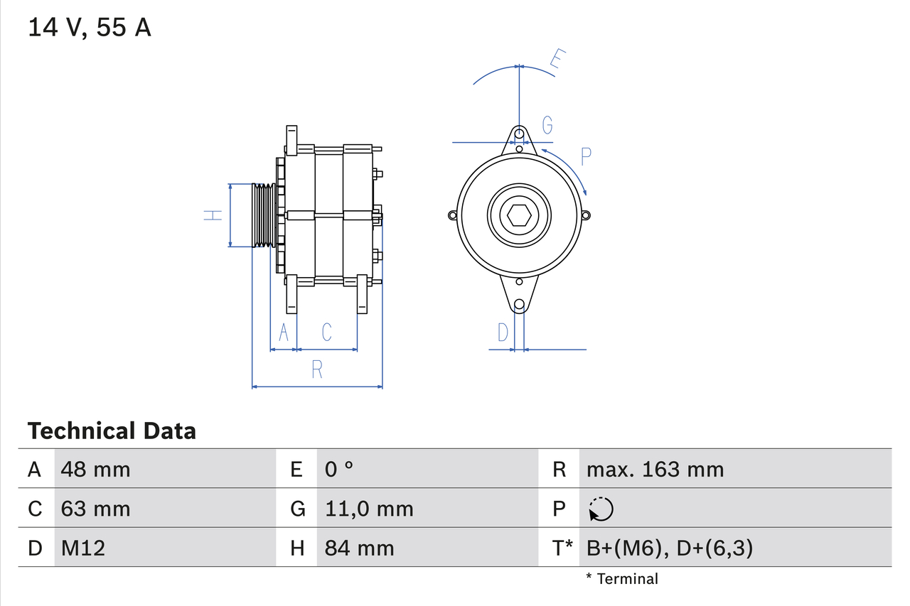 Bosch 0986035760 Alternator
