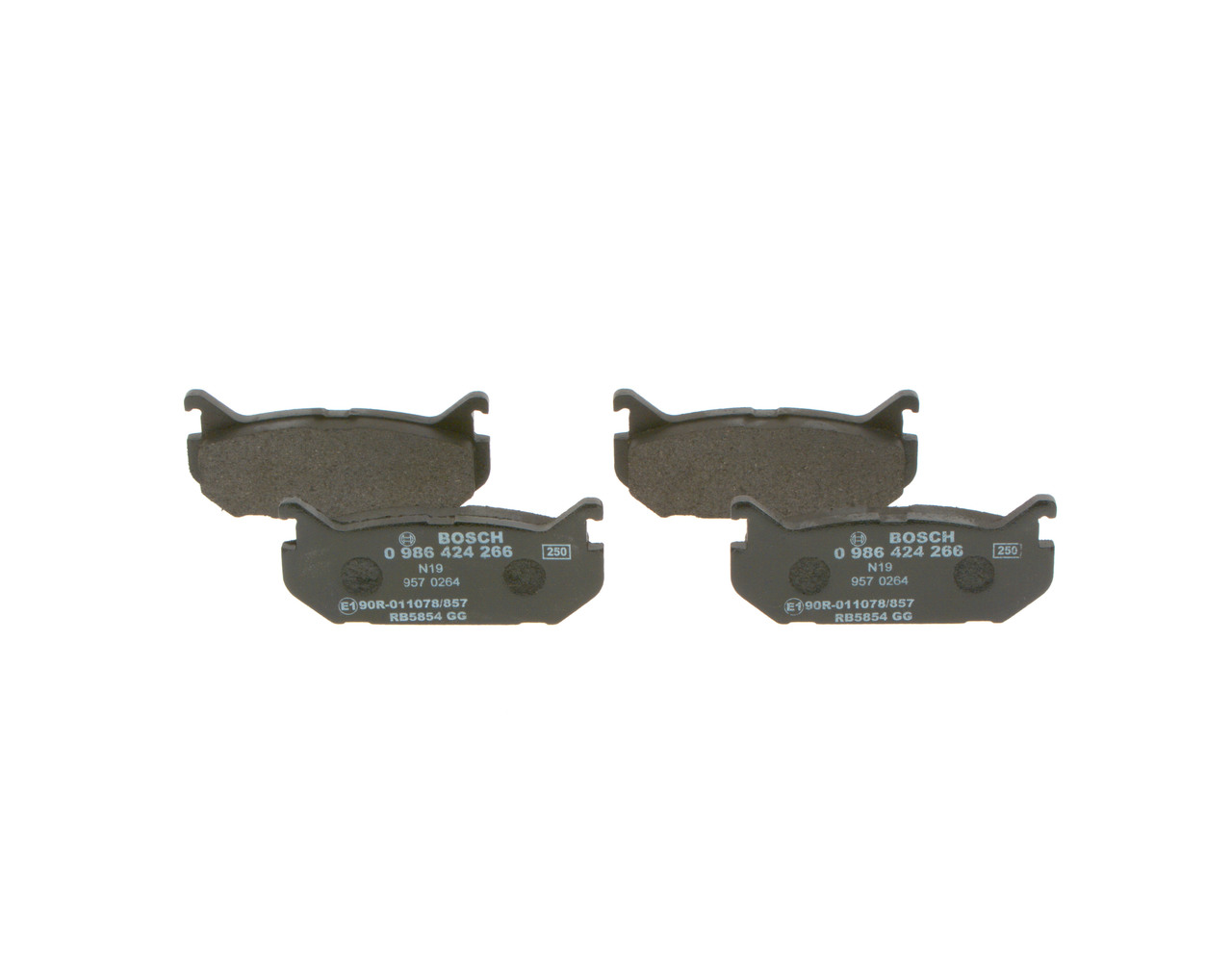 Bosch 0986424266 Brake Pads Set