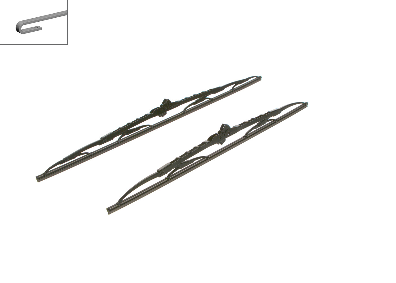 Bosch 3397001543 2x Wiper Blades (Pair)