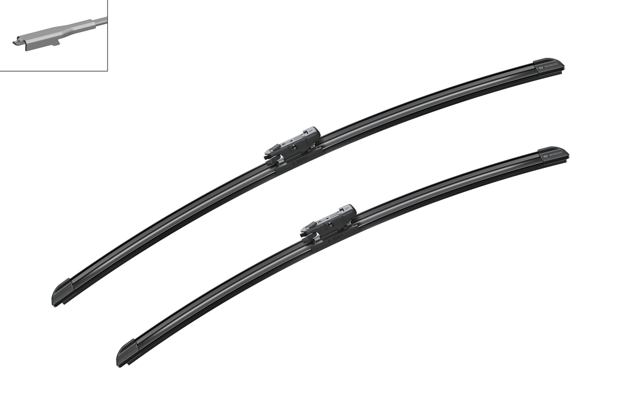 Bosch 3397007209 2x Wiper Blades (Pair) Flat / Aero type
