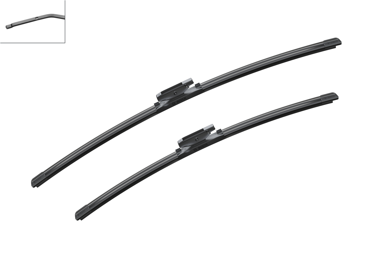 Bosch 3397007117 2x Wiper Blades (Pair) Flat / Aero type