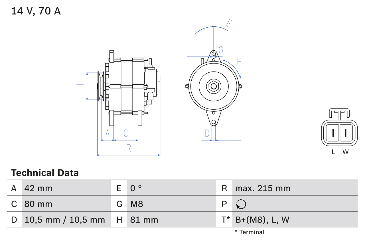 Bosch 0986041790 Alternator