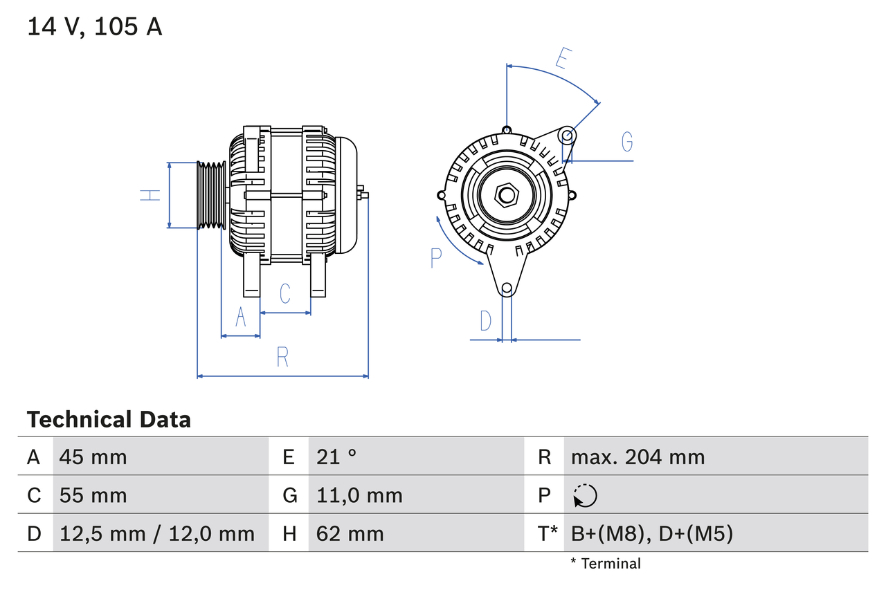 Bosch 0986042780 Alternator