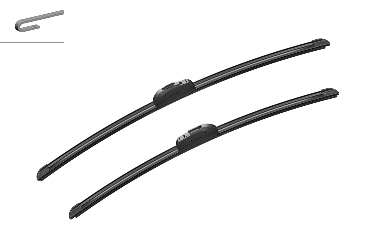 Bosch 3397118997 2x Wiper Blades (Pair) Flat / Aero type