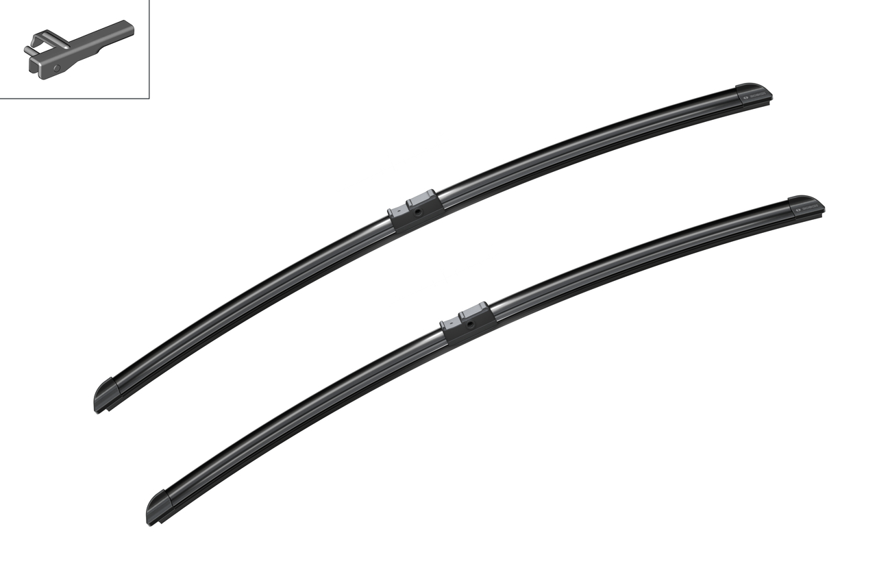 Bosch 3397118949 2x Wiper Blades (Pair) Flat / Aero type