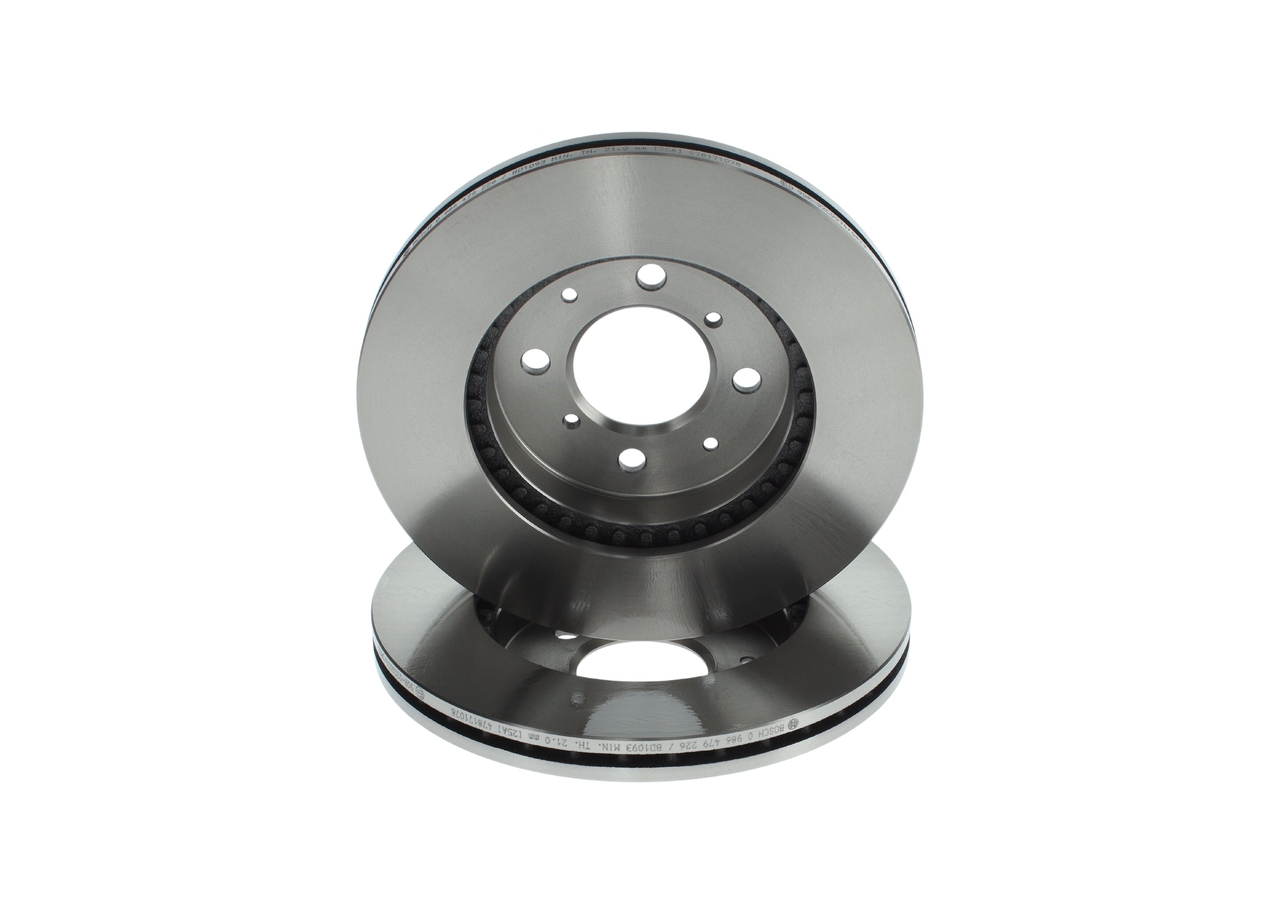 Bosch 0986479226 2x Brake Discs Pair Vented