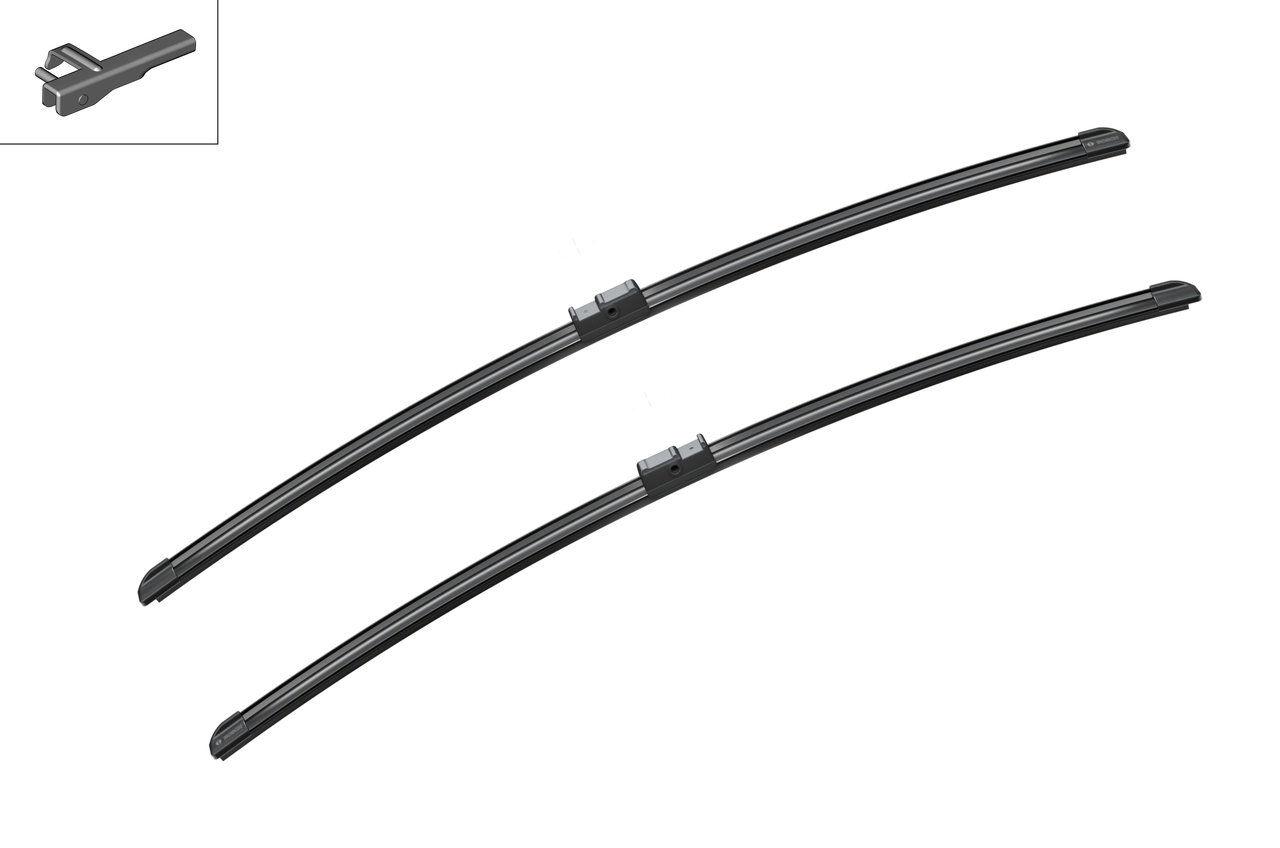 Bosch 3397118950 2x Wiper Blades (Pair) Flat / Aero type