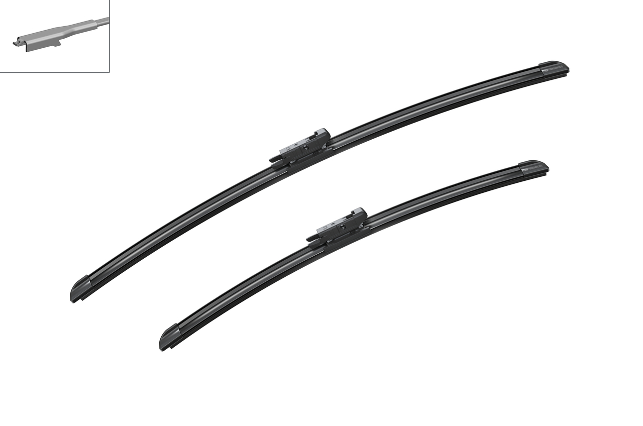 Bosch 3397118930 2x Wiper Blades (Pair) Flat / Aero type