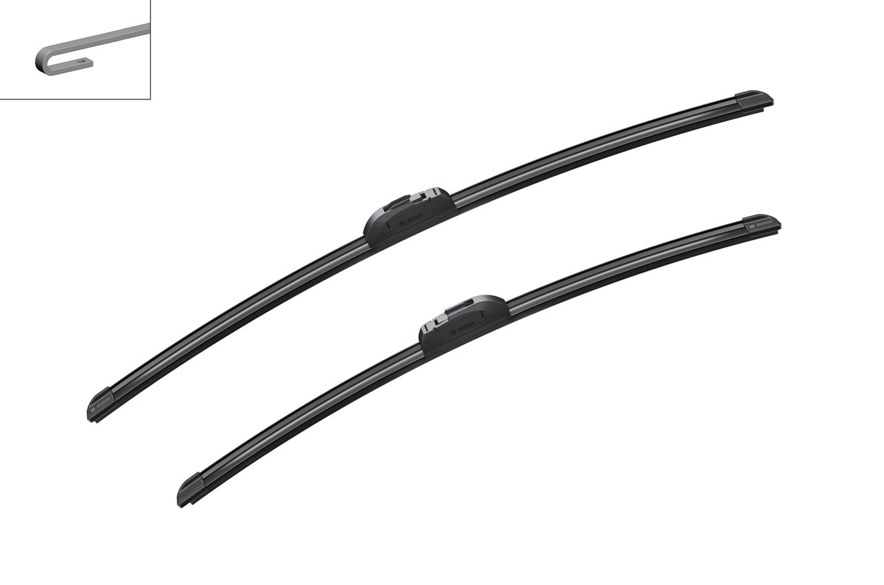 Bosch 3397118991 2x Wiper Blades (Pair) Flat / Aero type