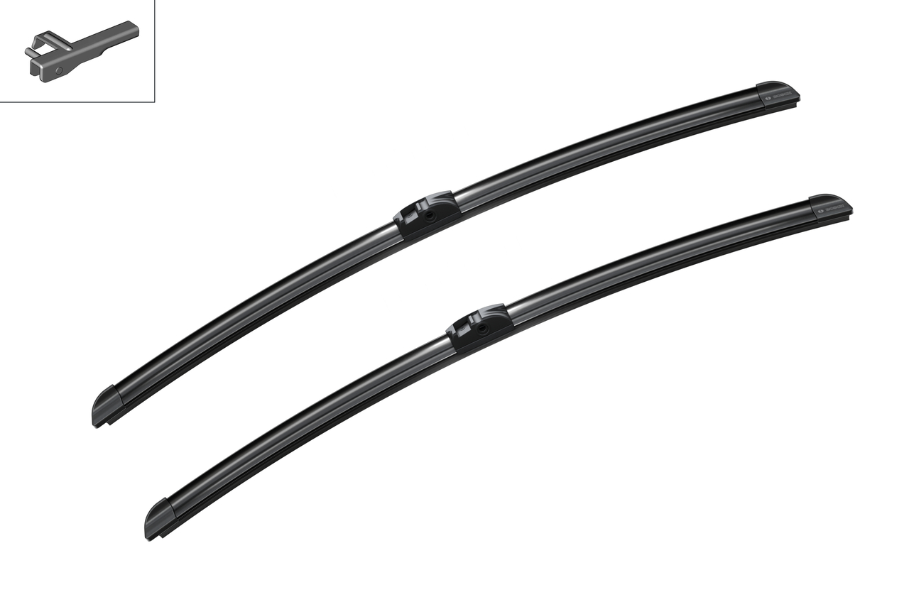 Bosch 3397009054 2x Wiper Blades (Pair) Flat / Aero type