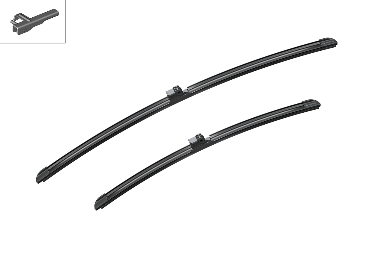 Bosch 3397007453 2x Wiper Blades (Pair) Flat / Aero type