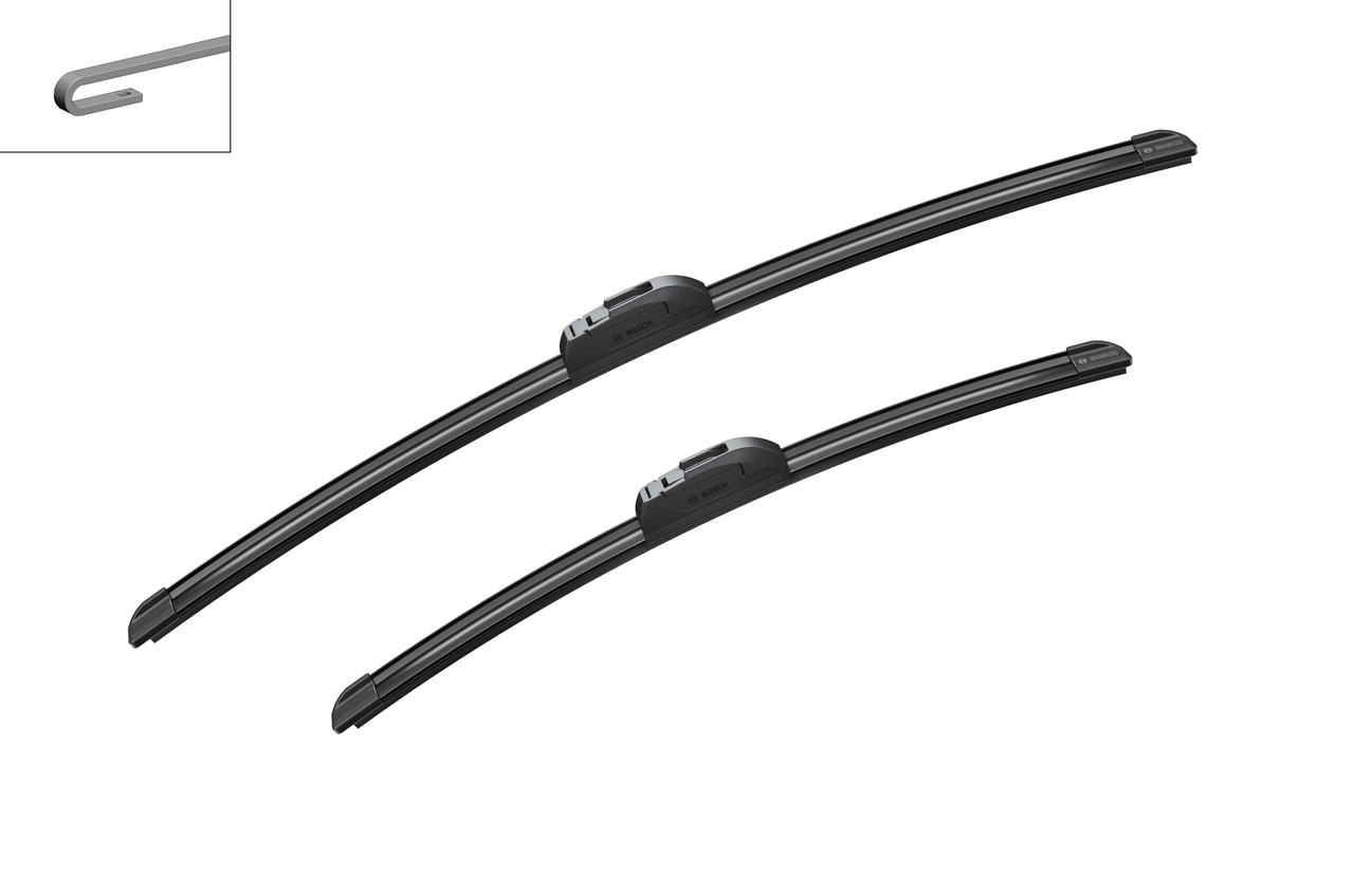 Bosch 3397007047 2x Wiper Blades (Pair) Flat / Aero type