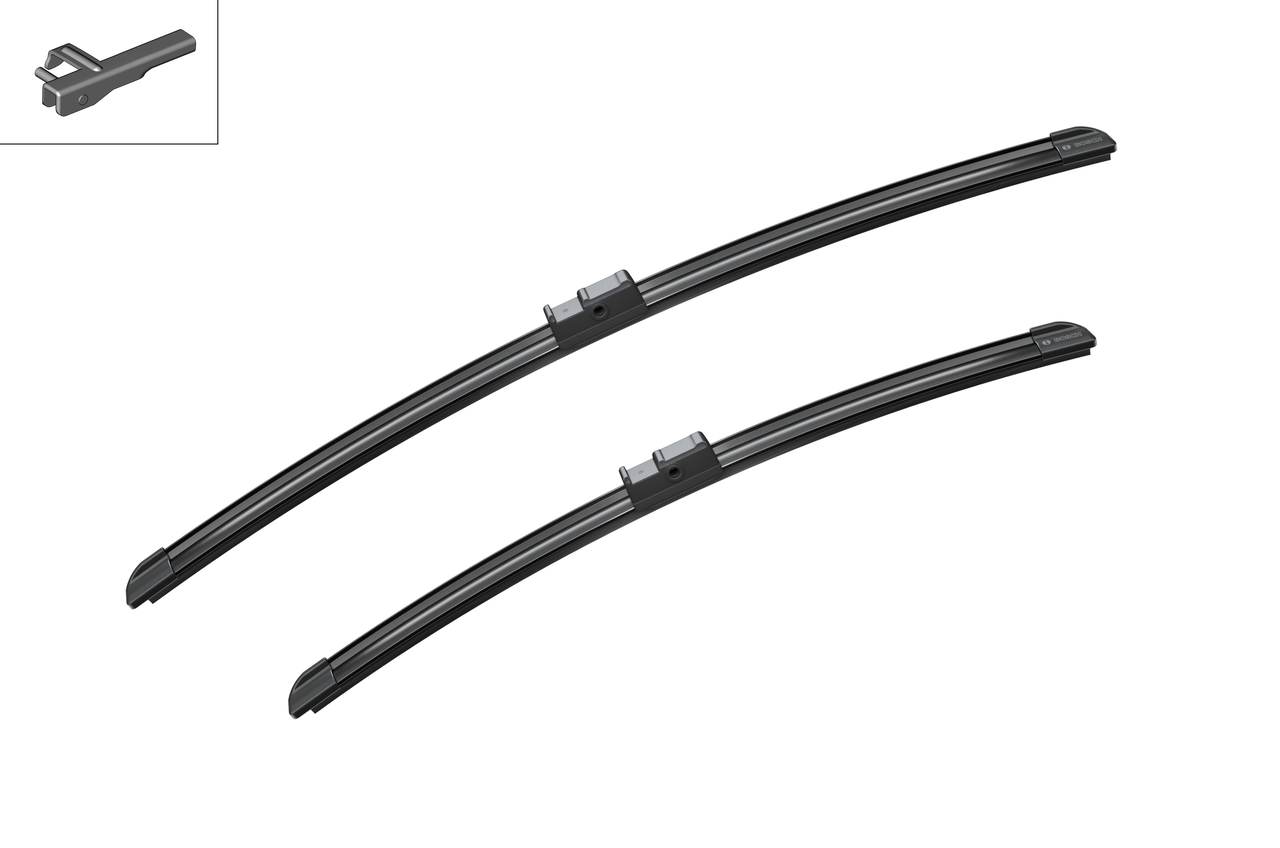 Bosch 3397118932 2x Wiper Blades (Pair) Flat / Aero type