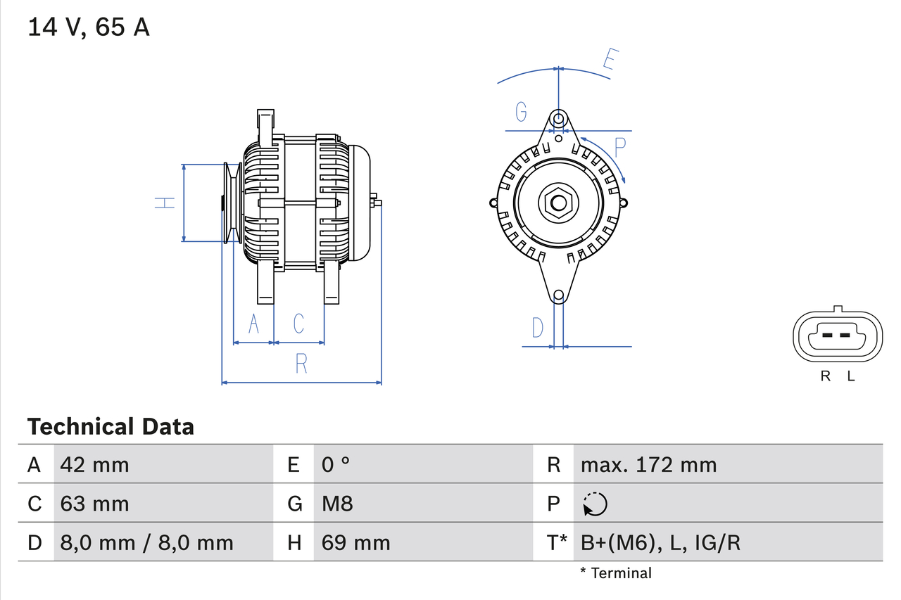 Bosch 0986049051 Alternator