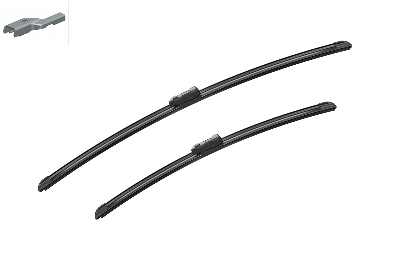 Bosch 3397007089 2x Wiper Blades (Pair) Flat / Aero type