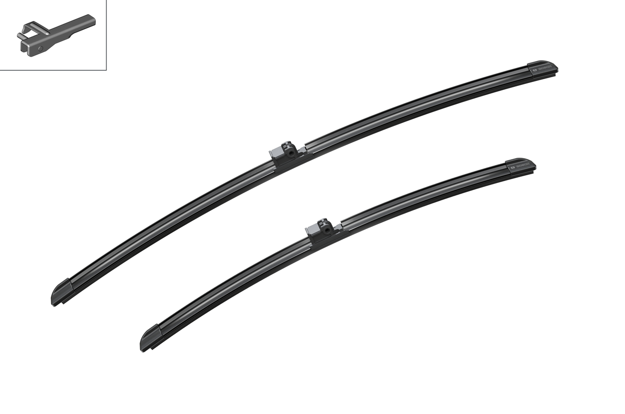 Bosch 3397007073 2x Wiper Blades (Pair) Flat / Aero type