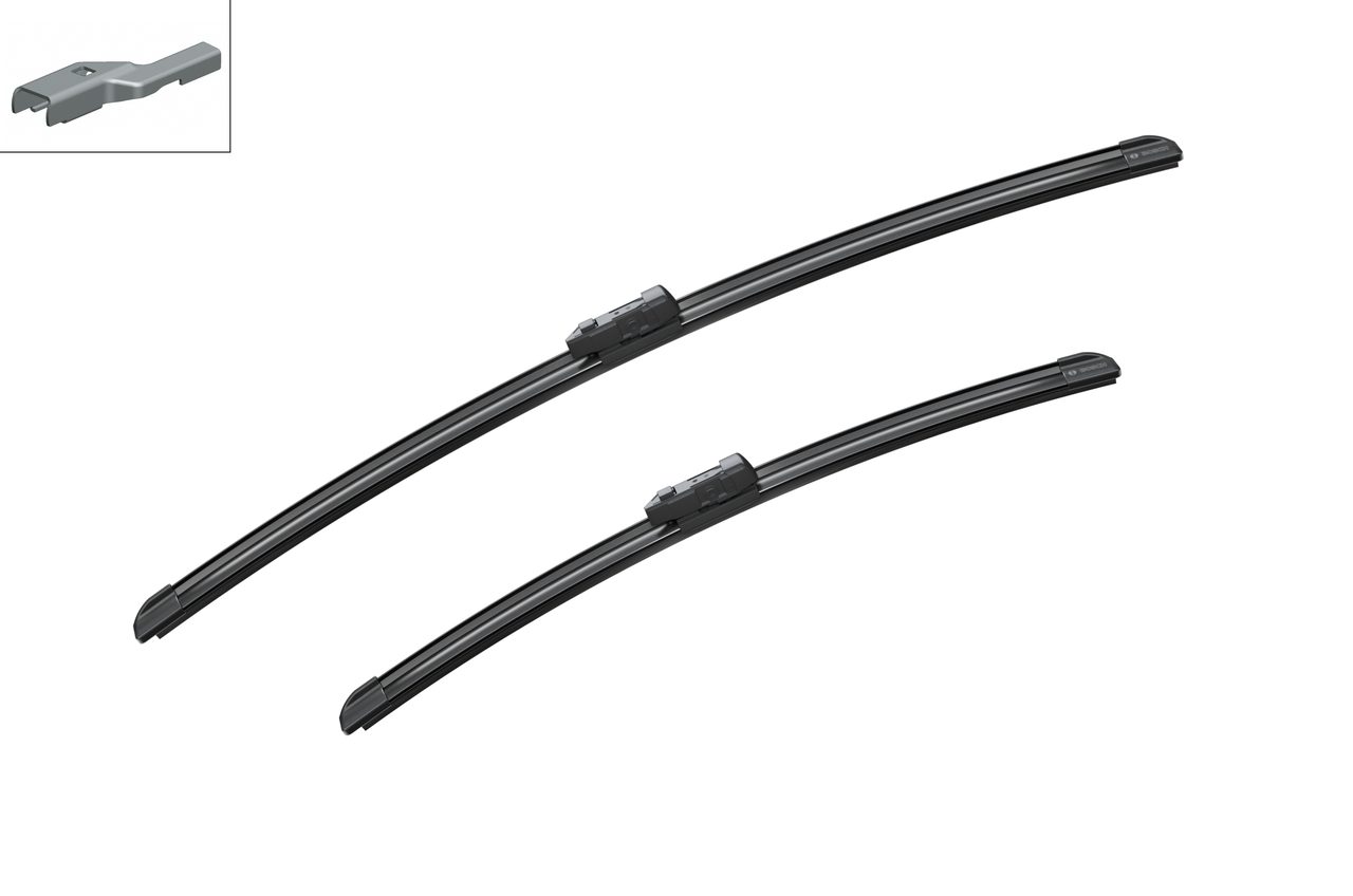 Bosch 3397007188 2x Wiper Blades (Pair) Flat / Aero type