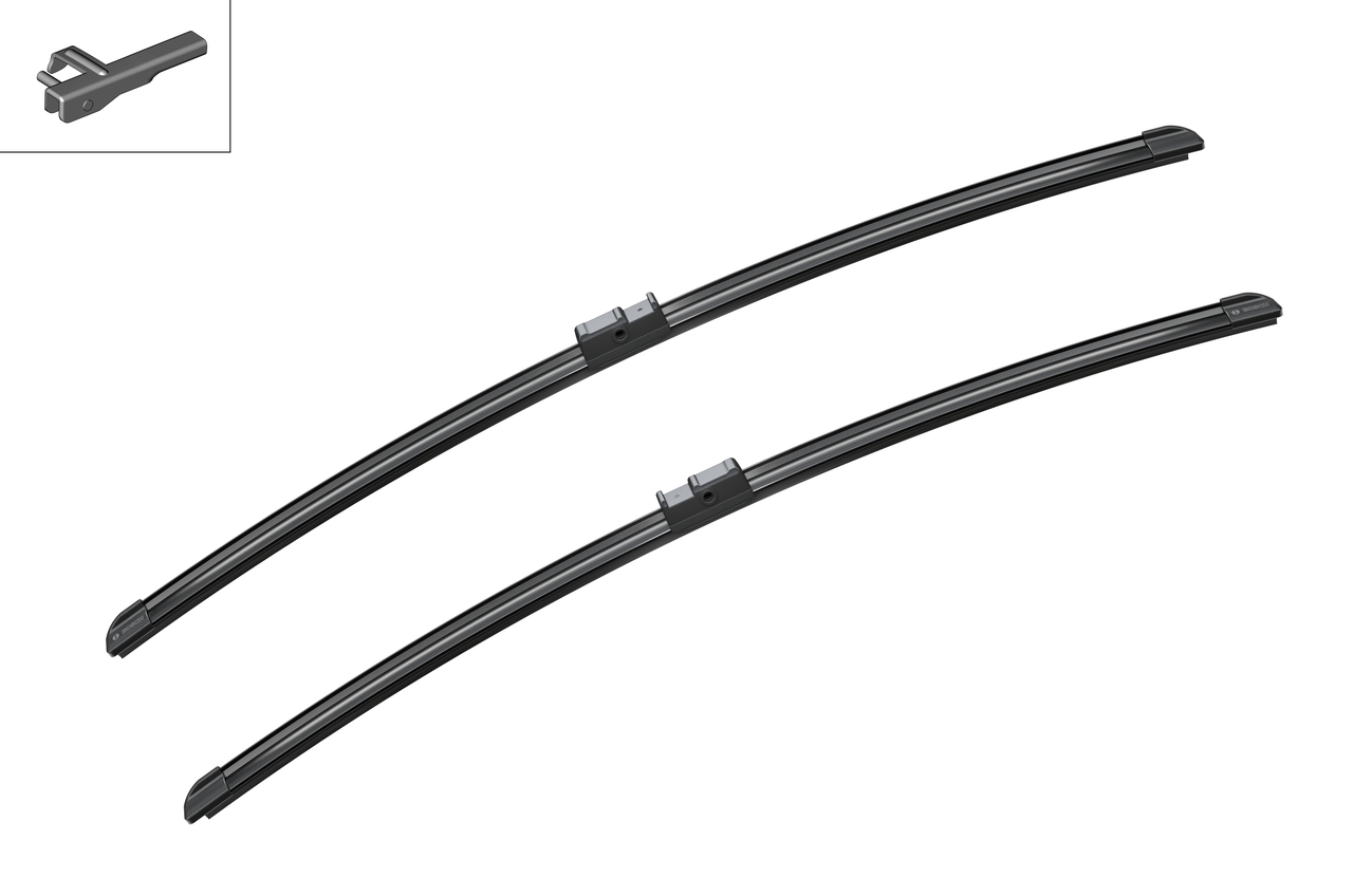 Bosch 3397007079 2x Wiper Blades (Pair) Flat / Aero type