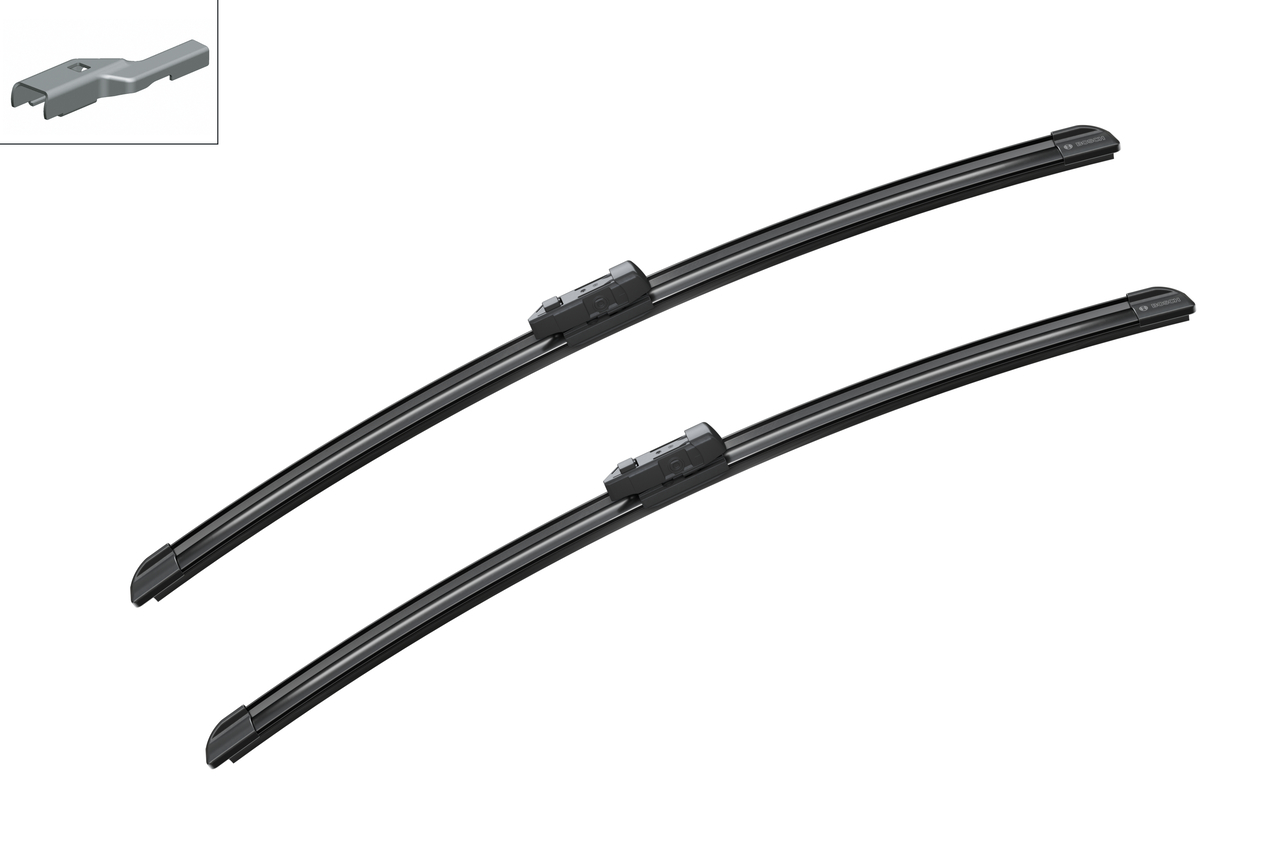 Bosch 3397009052 2x Wiper Blades (Pair) Flat / Aero type