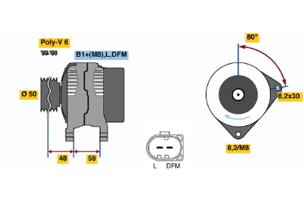 Bosch 0986045310 Alternator
