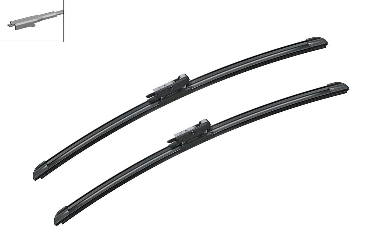 Bosch 3397009023 2x Wiper Blades (Pair) Flat / Aero type