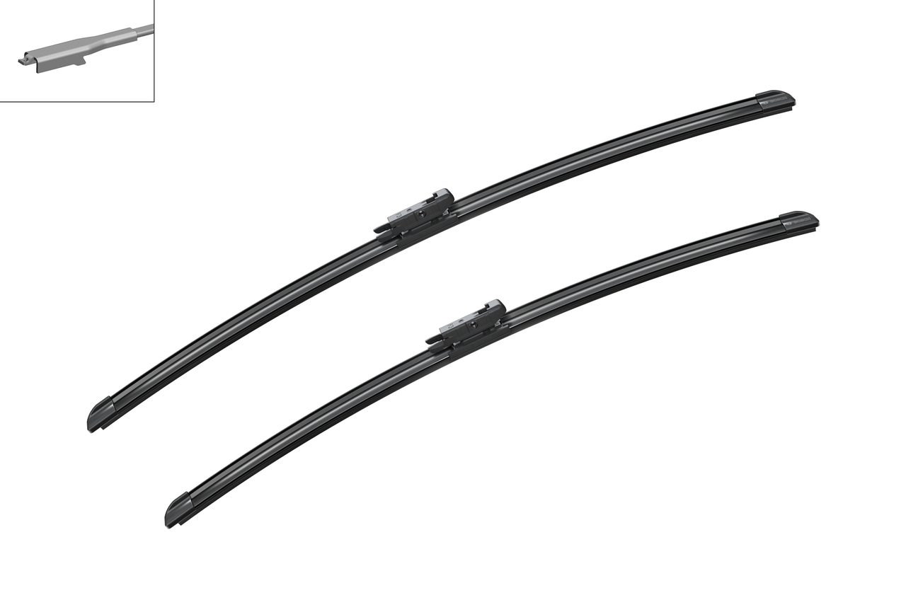Bosch 3397007216 2x Wiper Blades (Pair) Flat / Aero type
