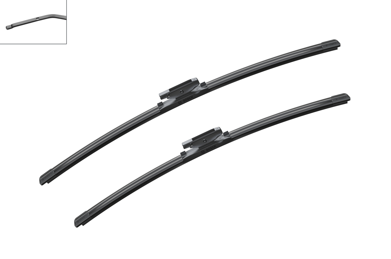 Bosch 3397007425 2x Wiper Blades (Pair) Flat / Aero type