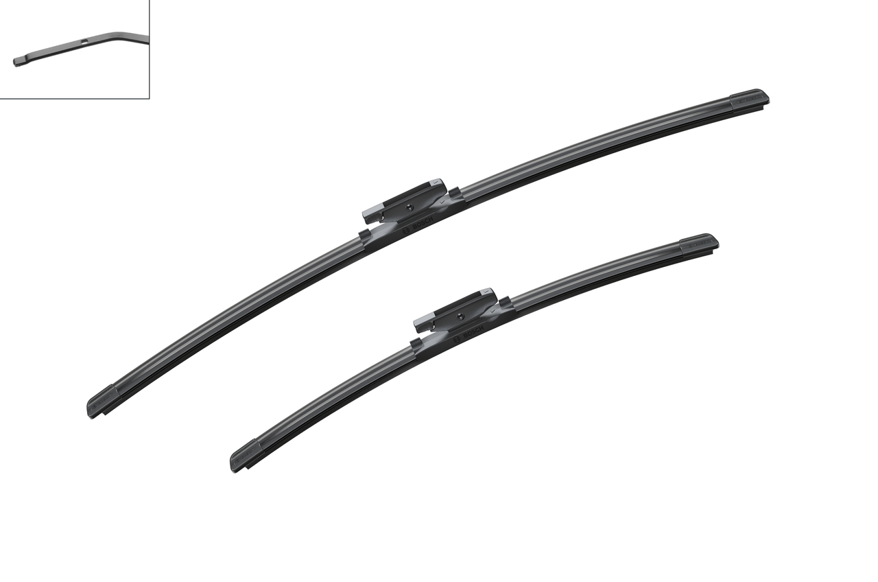 Bosch 3397007427 2x Wiper Blades (Pair) Flat / Aero type