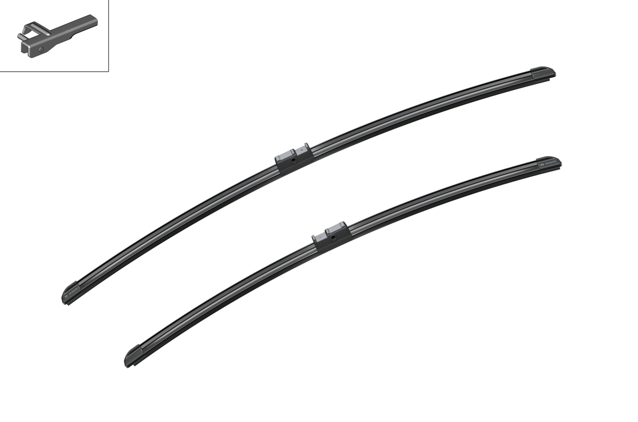 Bosch 3397118962 2x Wiper Blades (Pair) Flat / Aero type