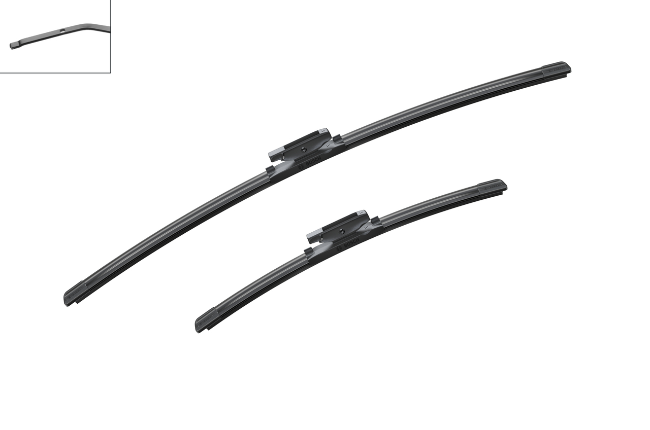 Bosch 3397007423 2x Wiper Blades (Pair) Flat / Aero type